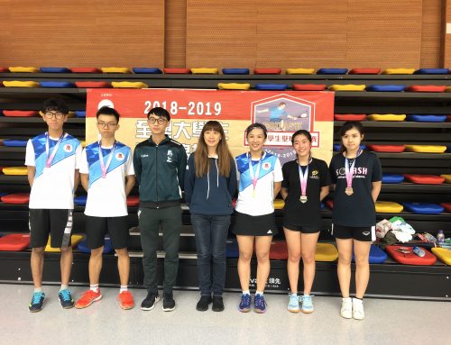 UM won 2 Golds, 1 Silver and 1 Bronze at “2018-2019 Macau University Squash Championship”