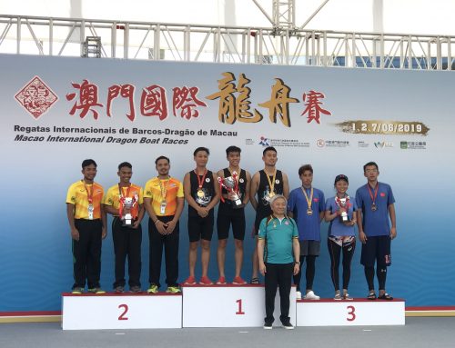 UM Dragon Boat Team won two Champions and the Best Drummer (Being Awarded by the Chief Executive) at “2019 Macao International Dragon Boat Race”