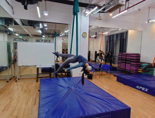 2021/2022 2nd semester Sports Interest Courses – Aerial Yoga Class was held successfully