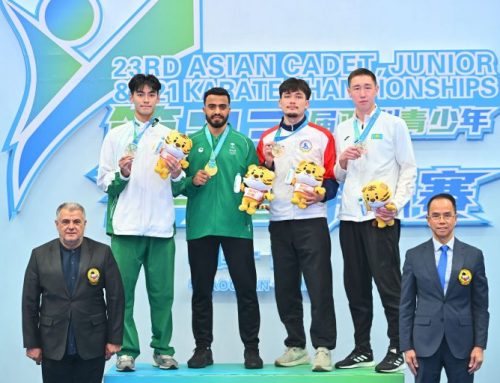 【體 . 比賽】: 祝賀澳大空手道隊葉韋謙勇奪第23屆亞洲青少年及U21空手道錦標賽銀牌